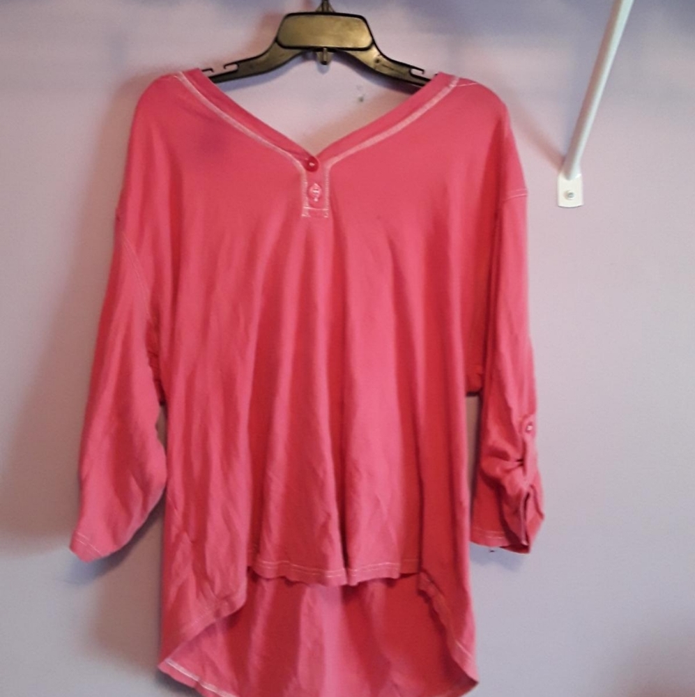 Pink Hooded Top